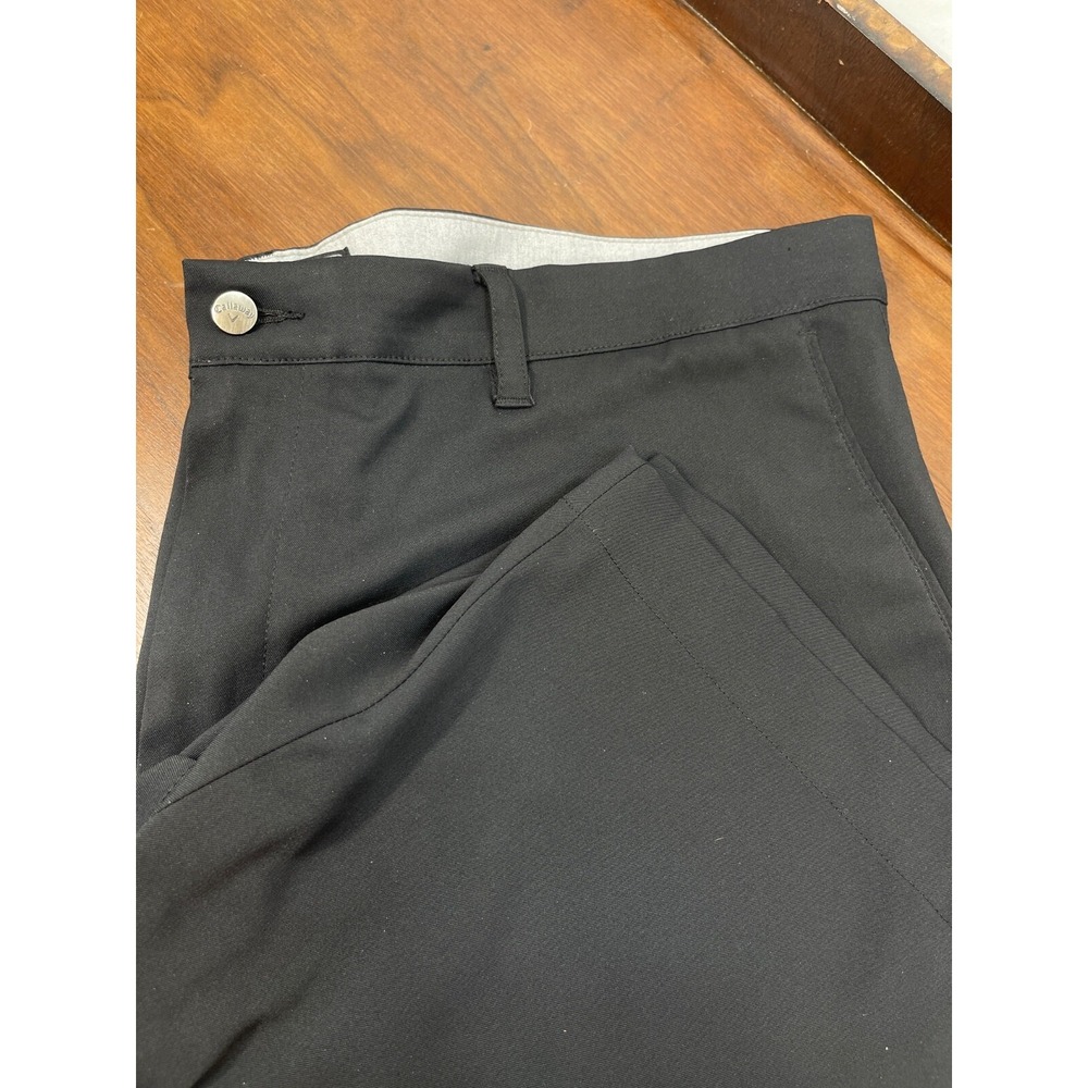 Callaway Mens Shorts Size 38 Flat Front Performance Chino Stretch Golf Black